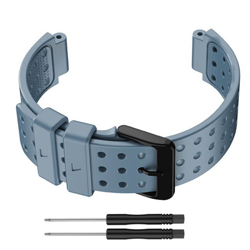 Cyan silicone watch band - silicone,